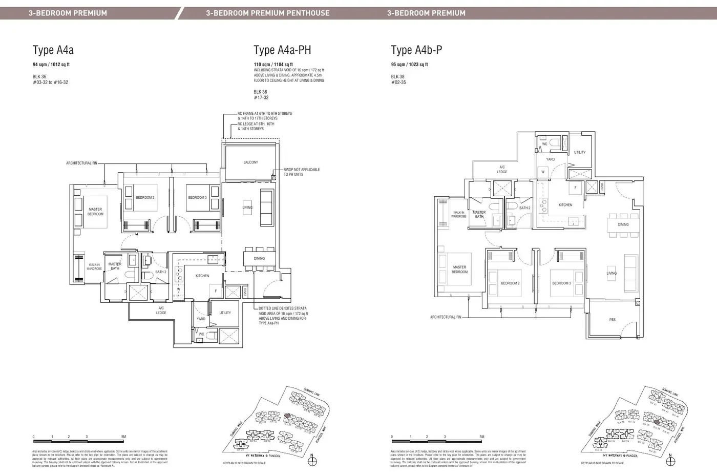 Piermont Grand EC 3-bedroom premium reference floor plan with walk-in wardrobe — illustrative of CDL EC layouts, not a Wynwood Grand plan